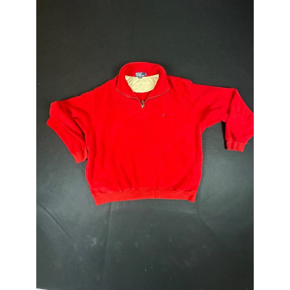 Vintage Polo Ralph Lauren Men's Quarter-Zip Sweater XL